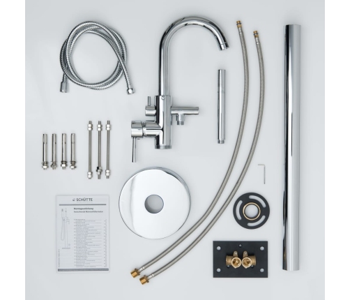 SCHÜTTE vannas/dušas jaucējkrāns CORNWALL, ar dušas komplektu, hroma