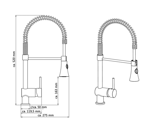 SCHÜTTE jaucējkrāns CORNWALL, hroma krāsā