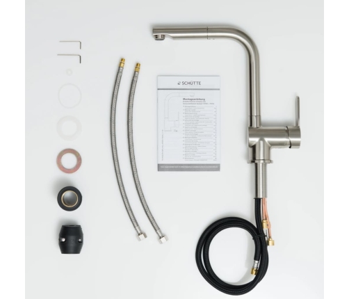 SCHÜTTE jaucējkrāns LONDON, nerūsējoša tērauda krāsa