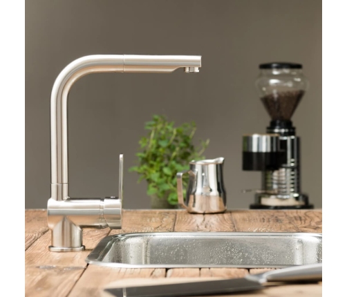 SCHÜTTE jaucējkrāns LONDON, nerūsējoša tērauda krāsa