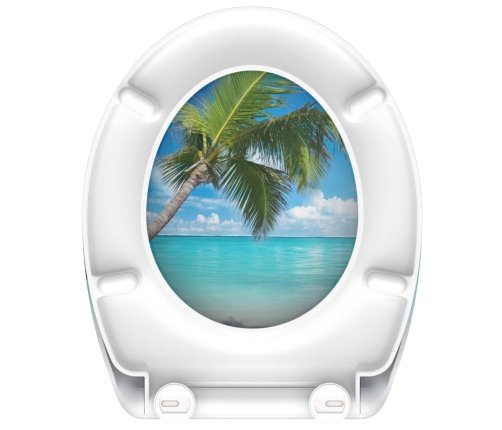 SCHÜTTE Duroplast tualetes sēdeklis CARRIBEAN, ar zīmējumu