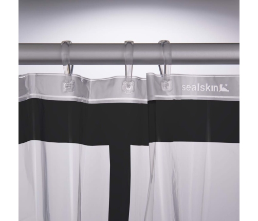 Sealskin dušas aizkars Brix, caurspīdīgs
