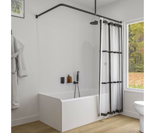 Sealskin dušas aizkars Brix, caurspīdīgs