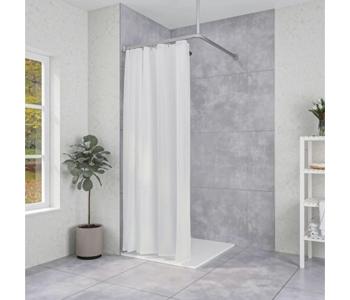 Sealskin dušas aizkaru sliežu komplekts Easy-Roll, alumīnija krāsa