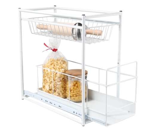 HI 2 līmeņu atvilktne, balta