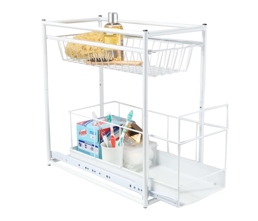 HI 2 līmeņu atvilktne, balta