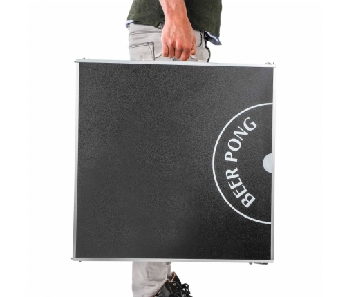 HI alus tenisa galds, salokāms, regulējams augstums, melns