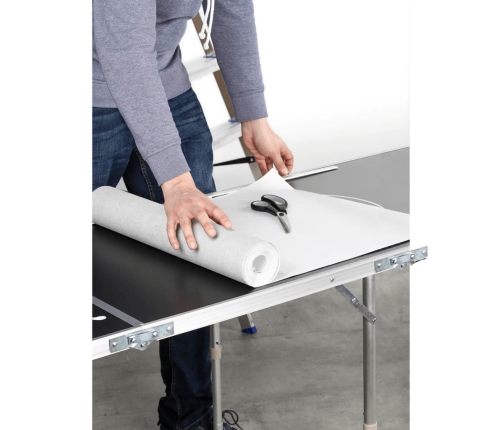 HI alus tenisa galds, salokāms, regulējams augstums, melns