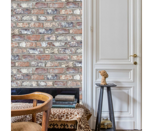 DUTCH WALLCOVERINGS tapete, ķieģeļu apdruka, daudzkrāsaina, EW3103