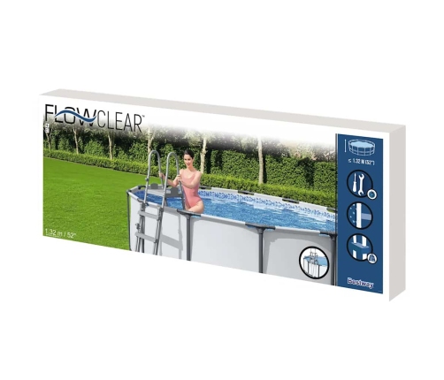 Bestway baseina drošības kāpnes Flowclear, 4 pakāpieni, 132 cm