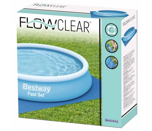 Bestway baseina pamatnes pārklājs Flowclear, 396x396 cm