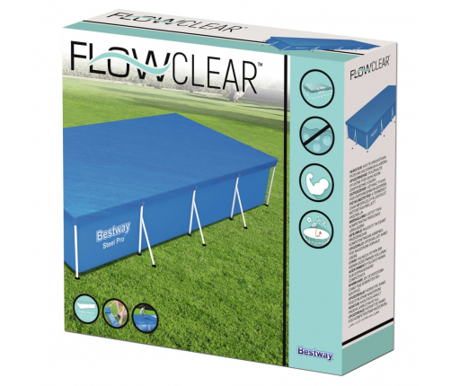 Bestway baseina pārklājs Flowclear, 400x211 cm