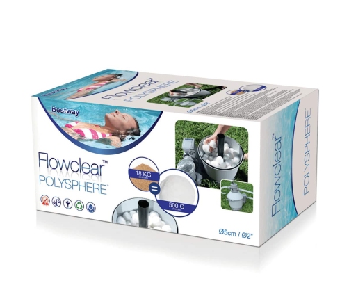 Bestway filtra bumbas Flowclear Polysphere, 500 g, 58475