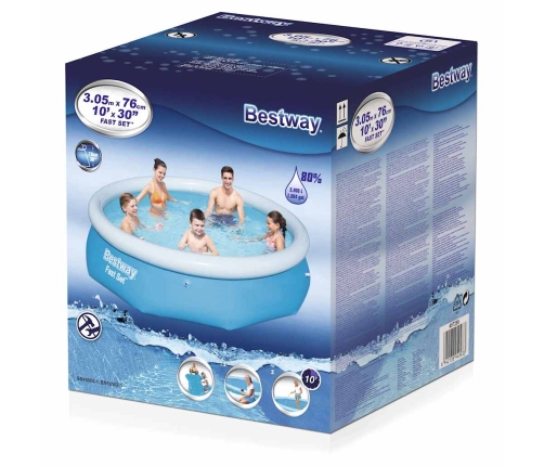 Bestway Fast Set piepūšamais baseins, apaļš, 305x76 cm, 57266