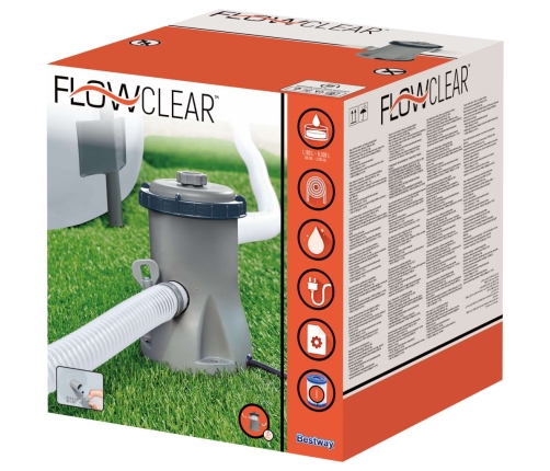 Bestway Flowclear baseina filtra sūknis, 330 gal