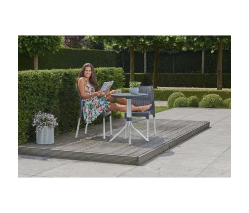 Keter bistro mēbeļu komplekts Chelsea, pelēks, 223562