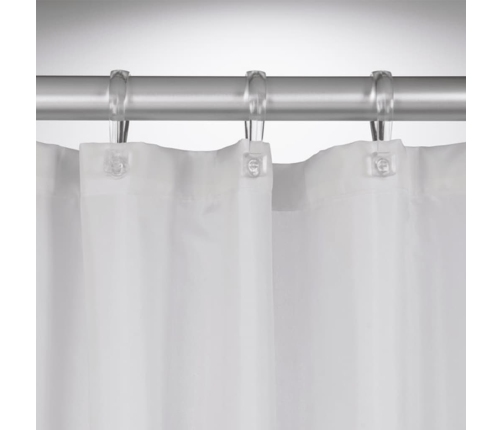 Sealskin dušas aizkars Madeira, 240 cm, balts