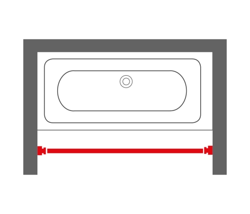 Sealskin Dušas Aizkara Stanga, Teleskopiska, 185 Cm, Matēti Pelēka