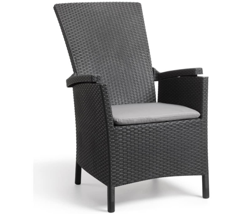 Keter Dārza Atpūtas Krēsls Vermont, Grafīta Krāsā, 238452