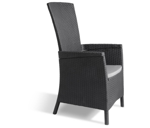 Keter Dārza Atpūtas Krēsls Vermont, Grafīta Krāsā, 238452