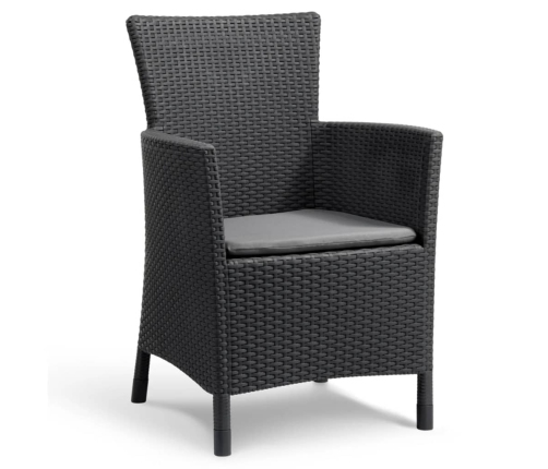 Keter āra mēbeļu komplekts Iowa, 3 gab., grafītpelēks, 223929