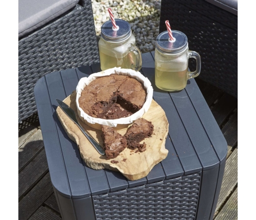 Keter āra mēbeļu komplekts Iowa, 3 gab., grafītpelēks, 223929