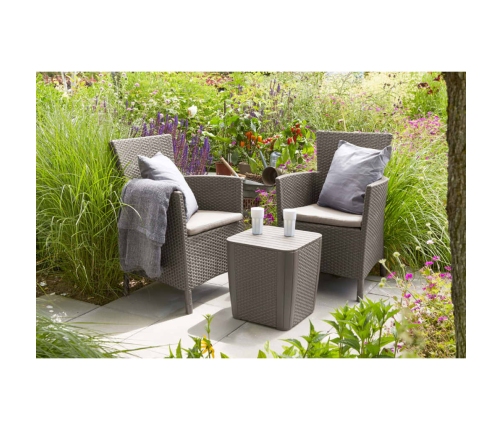 Keter āra mēbeļu komplekts Iowa, 3 gab., kapučīno krāsā, 224383