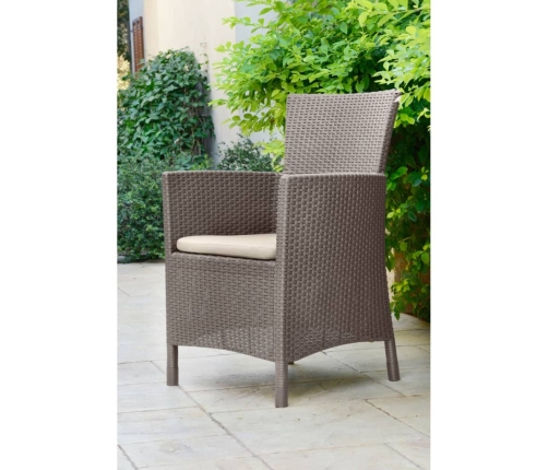 Keter āra mēbeļu komplekts Iowa, 3 gab., kapučīno krāsā, 224383