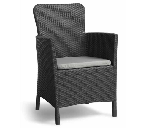 Keter 5-daļīgs balkona mēbeļu komplekts Miami, grafītpelēks, 223815