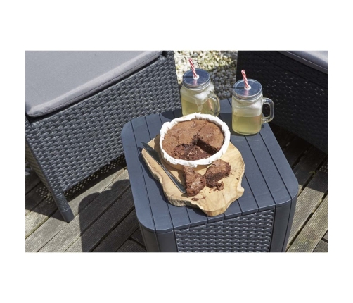 Keter dārza galdiņš Luzon, plakans pinums, grafīta krāsā