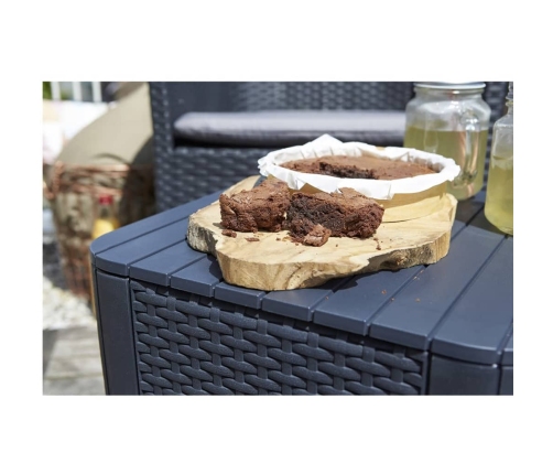 Keter dārza galdiņš Luzon, plakans pinums, grafīta krāsā