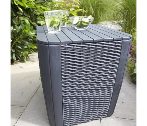 Keter dārza galdiņš Luzon, plakans pinums, grafīta krāsā