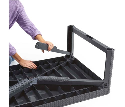 Keter dārza galdiņš Lyon, grafīta krāsā, 232300