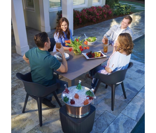 Keter dārza krēsli Akola, 2 gab., grafītpelēki