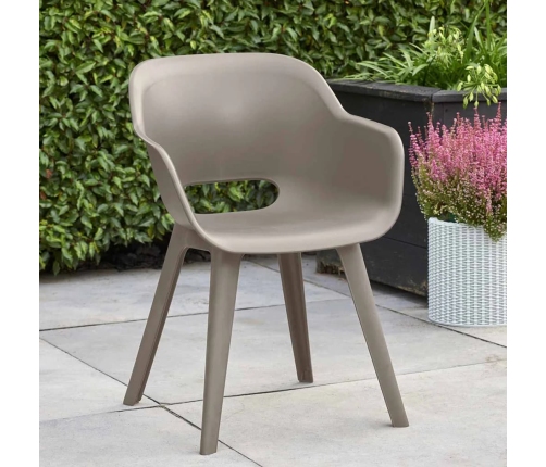 Keter Dārza Krēsli Akola, 2 Gab., Kapučīno Krāsā