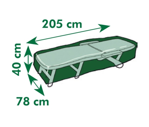 Nature dārza mēbeļu pārklājs krēsliem, 205x78x40 cm