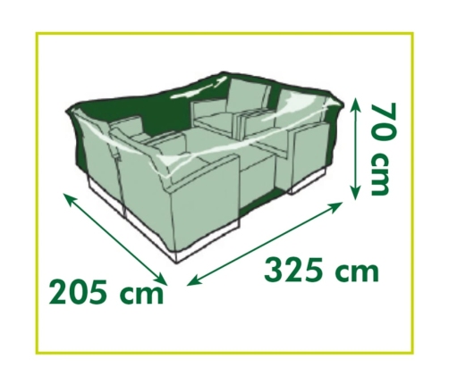 Nature Dārza Mēbeļu Pārklājs Zemajiem Galdiem, Krēsliem, 325X205X70 Cm