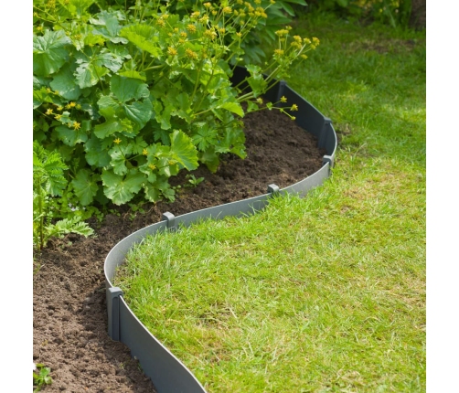 Nature dārza apmales skavas, 10 gab., pelēkas, mazas