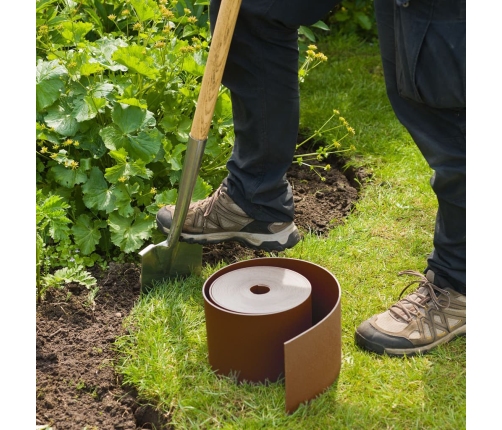 Nature dārza apmale, 0,15x10 m, sarkanbrūna