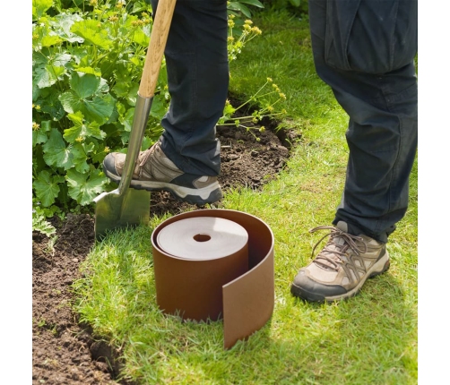 Nature dārza apmale, 0,15x10 m, sarkanbrūna