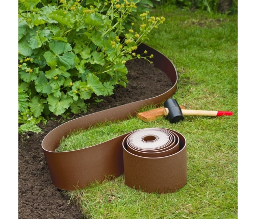 Nature dārza apmale, 0,15x10 m, sarkanbrūna