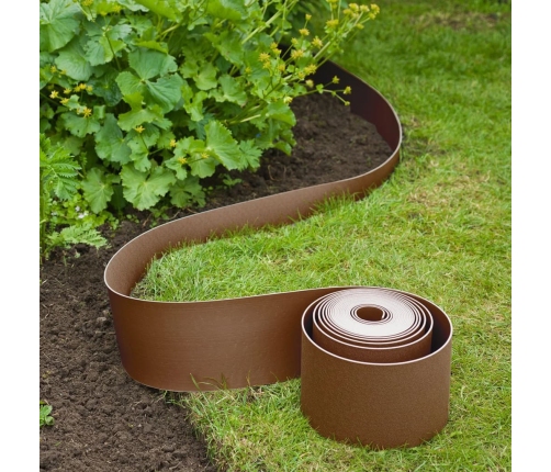 Nature dārza apmale, 0,15x10 m, sarkanbrūna
