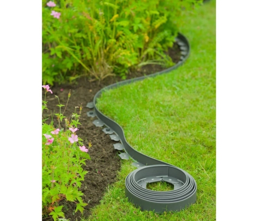 Nature dārza apmale, 5 cm x 10 m, pelēka