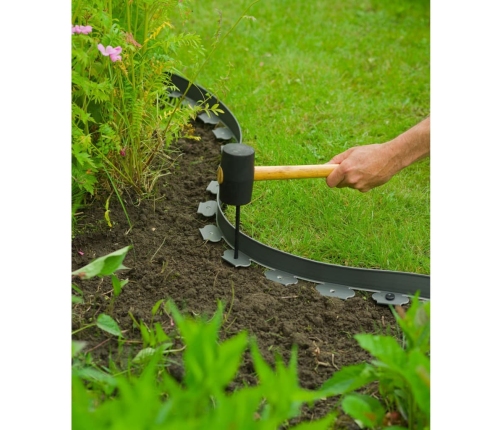 Nature dārza apmale, 5 cm x 10 m, pelēka