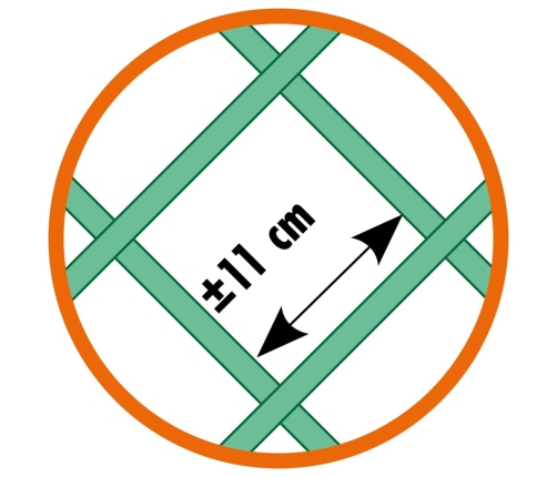 Nature dārza špalera, pelēka, 50x150 cm, PVC