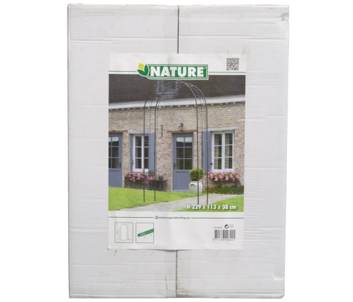 Nature Dārza Arka, Melna, 229X38X113 Cm, Metāls
