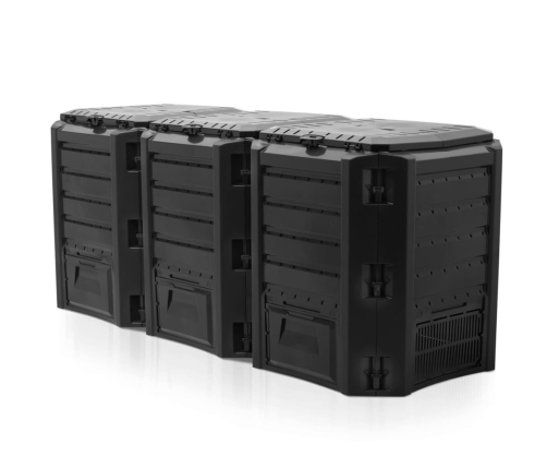 Nature komposta kaste, 1200 L, melna, 6071483