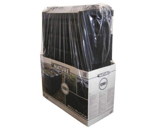 Nature komposta kaste, 1200 L, melna, 6071483