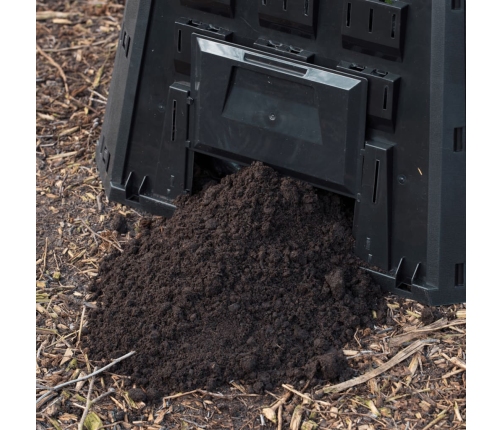 Nature komposta kaste, 1200 L, melna, 6071483