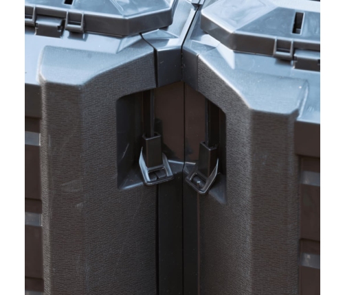 Nature komposta kaste, 1200 L, melna, 6071483